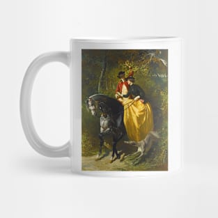 Entrance to the Woods by Alfred de Dreux Mug